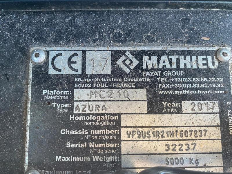 거리 청소 차량 Mathieu Azura MC210 : 사진 11