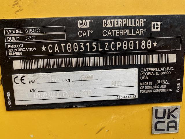 Cat 315 GC - 크롤러 굴삭기 : 사진 5 Cat 315 GC - 크롤러 굴삭기 : 사진 5