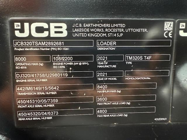 JCB TM 320 S T4F - 텔레스코픽 핸들러 : 사진 5 JCB TM 320 S T4F - 텔레스코픽 핸들러 : 사진 5