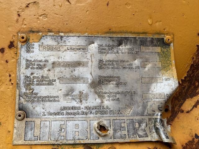 Liebherr R 984 B Litronic  - 크롤러 굴삭기 : 사진 5 Liebherr R 984 B Litronic  - 크롤러 굴삭기 : 사진 5