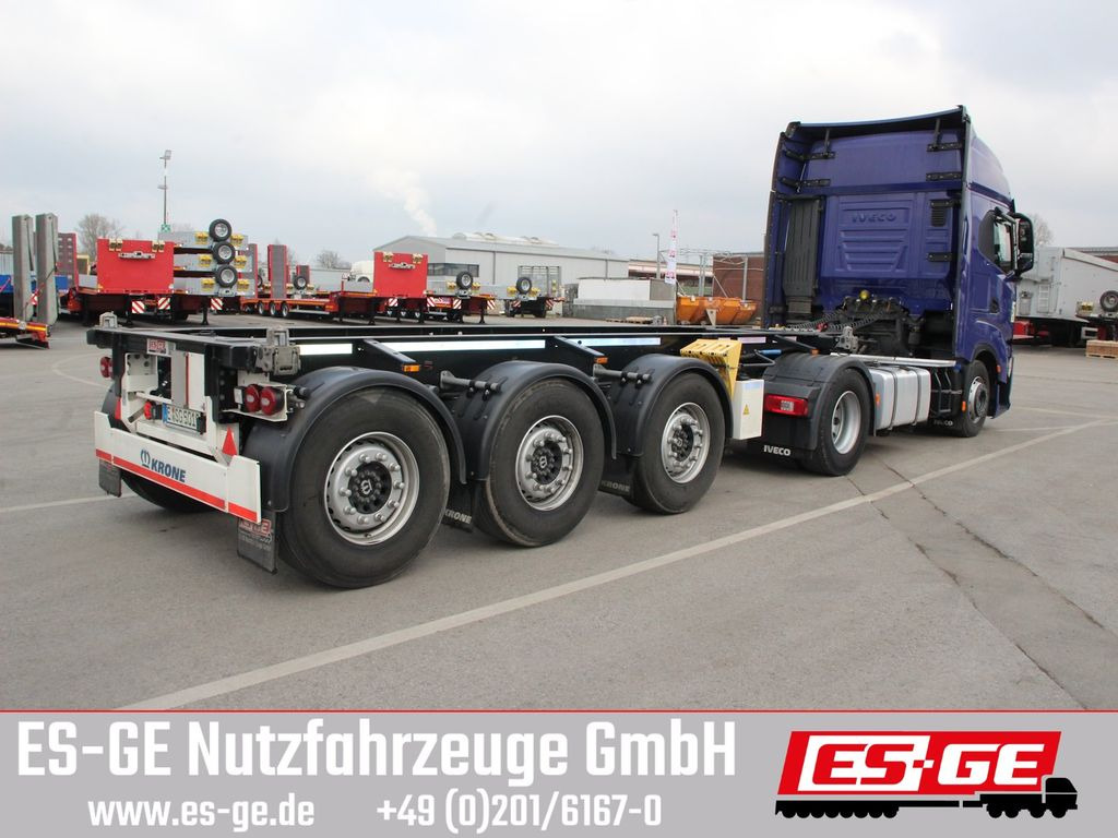 Krone 3-Achs-Containerchassis 20' - 컨테이너 운반 장치/ 스와프 보디 세미 트레일러 : 사진 1 Krone 3-Achs-Containerchassis 20' - 컨테이너 운반 장치/ 스와프 보디 세미 트레일러 : 사진 1