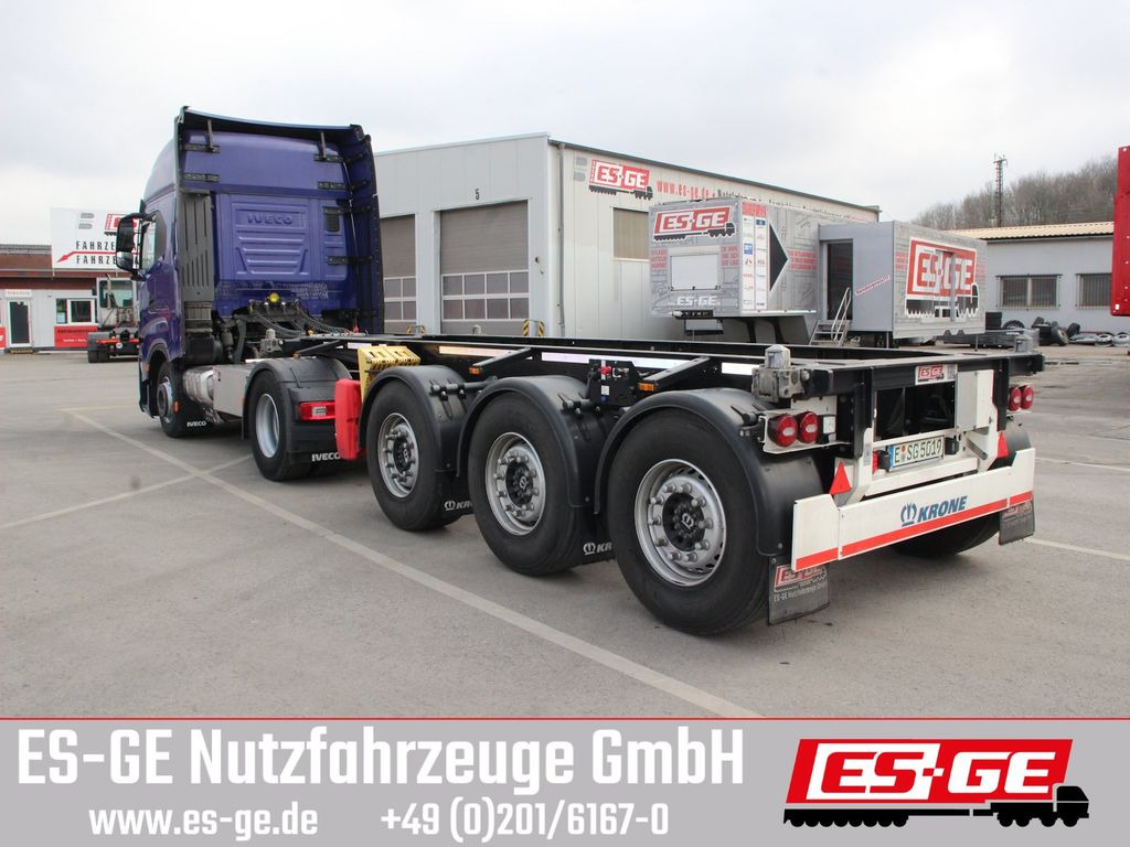 Krone 3-Achs-Containerchassis 20' - 컨테이너 운반 장치/ 스와프 보디 세미 트레일러 : 사진 2 Krone 3-Achs-Containerchassis 20' - 컨테이너 운반 장치/ 스와프 보디 세미 트레일러 : 사진 2