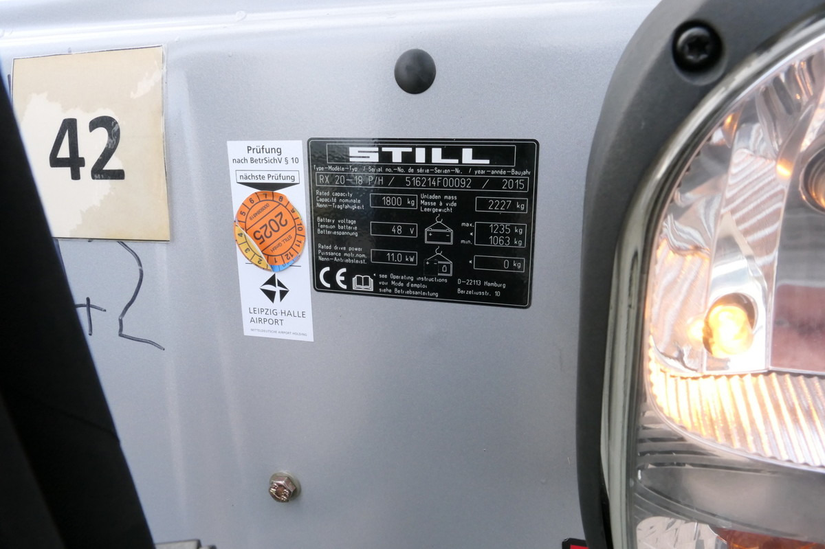 트럭 장착 지게차 STILL RX 20-18P/H 4-RAD : 사진 11