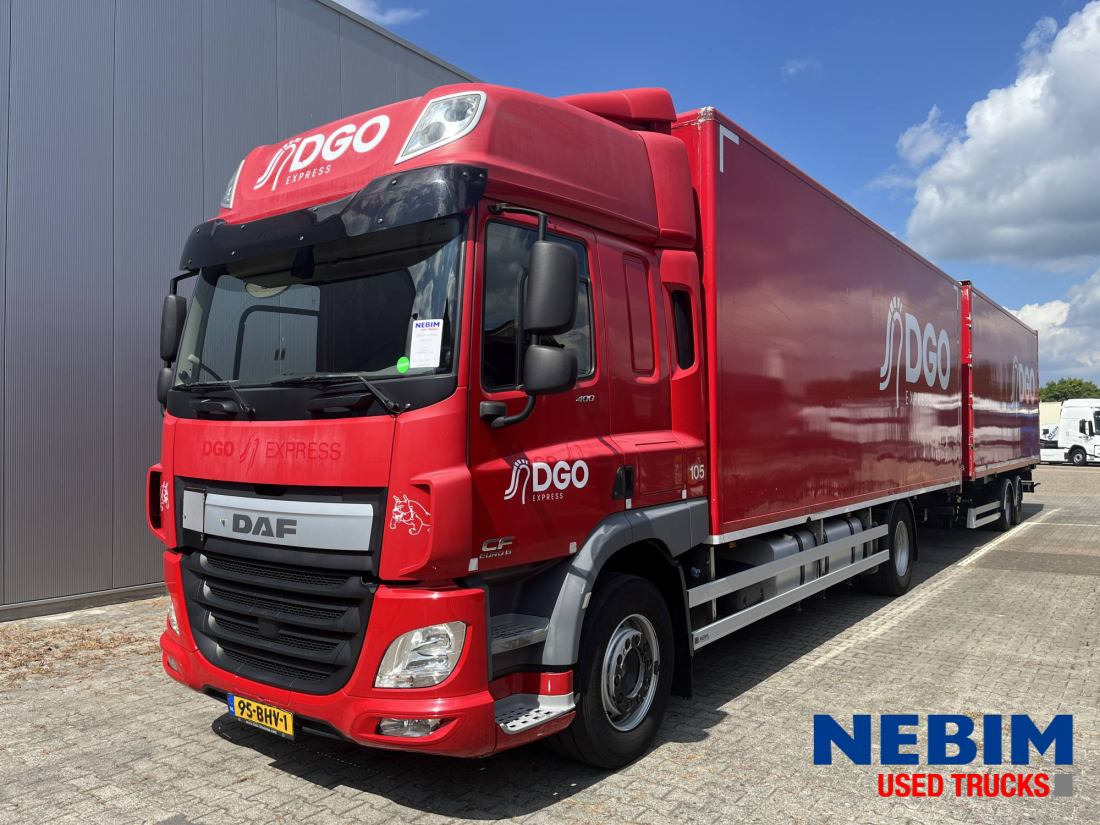 DAF CF 400 4X2 + Wecon Trailer - 박스 트럭 : 사진 1 DAF CF 400 4X2 + Wecon Trailer - 박스 트럭 : 사진 1