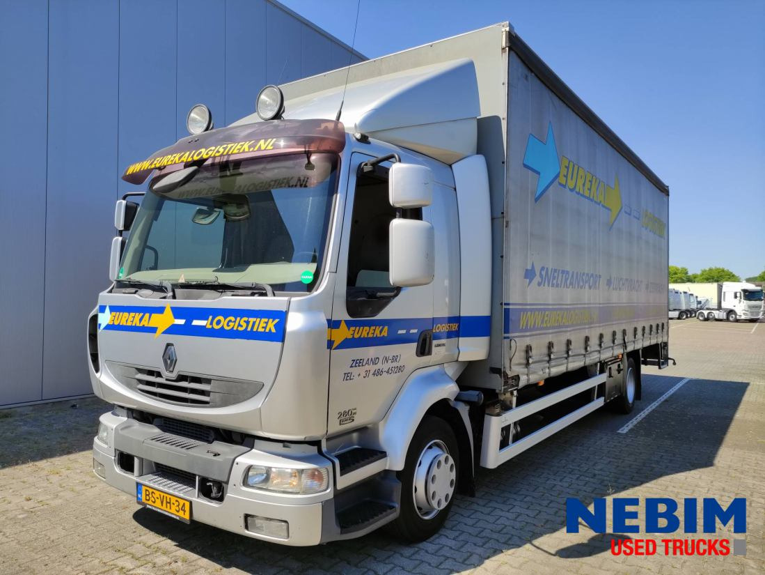 Renault Midlum 280 Euro 5 - DH1500 Kg Lift - 커튼사이더 트럭 : 사진 1 Renault Midlum 280 Euro 5 - DH1500 Kg Lift - 커튼사이더 트럭 : 사진 1