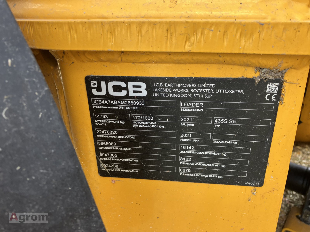 JCB 435 S Agri - 휠 로더 : 사진 5 JCB 435 S Agri - 휠 로더 : 사진 5
