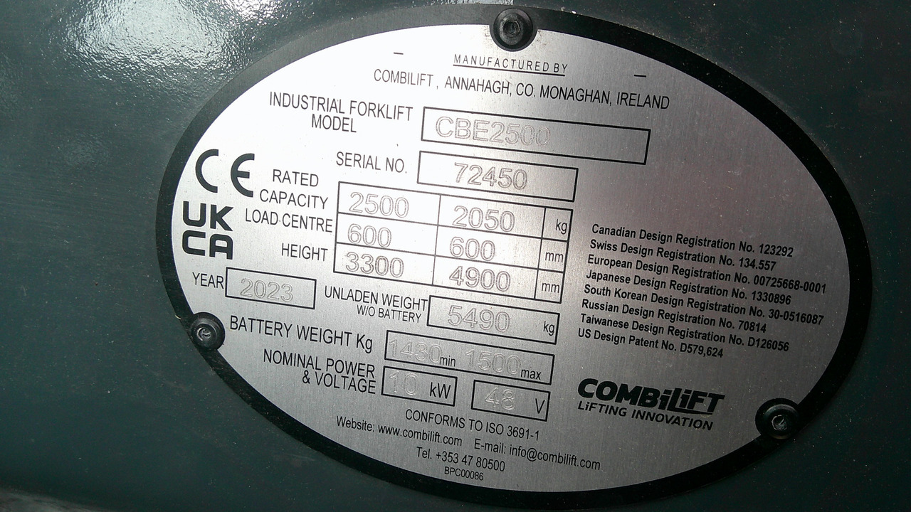 COMBILIFT CBE2500 CABIN - 사이드 로더 : 사진 2 COMBILIFT CBE2500 CABIN - 사이드 로더 : 사진 2