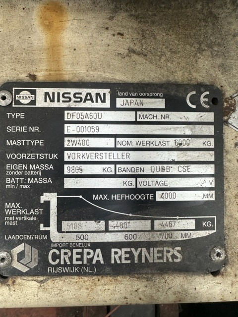 Nissan DF-05-A-60-U - 디젤 지게차 : 사진 2 Nissan DF-05-A-60-U - 디젤 지게차 : 사진 2