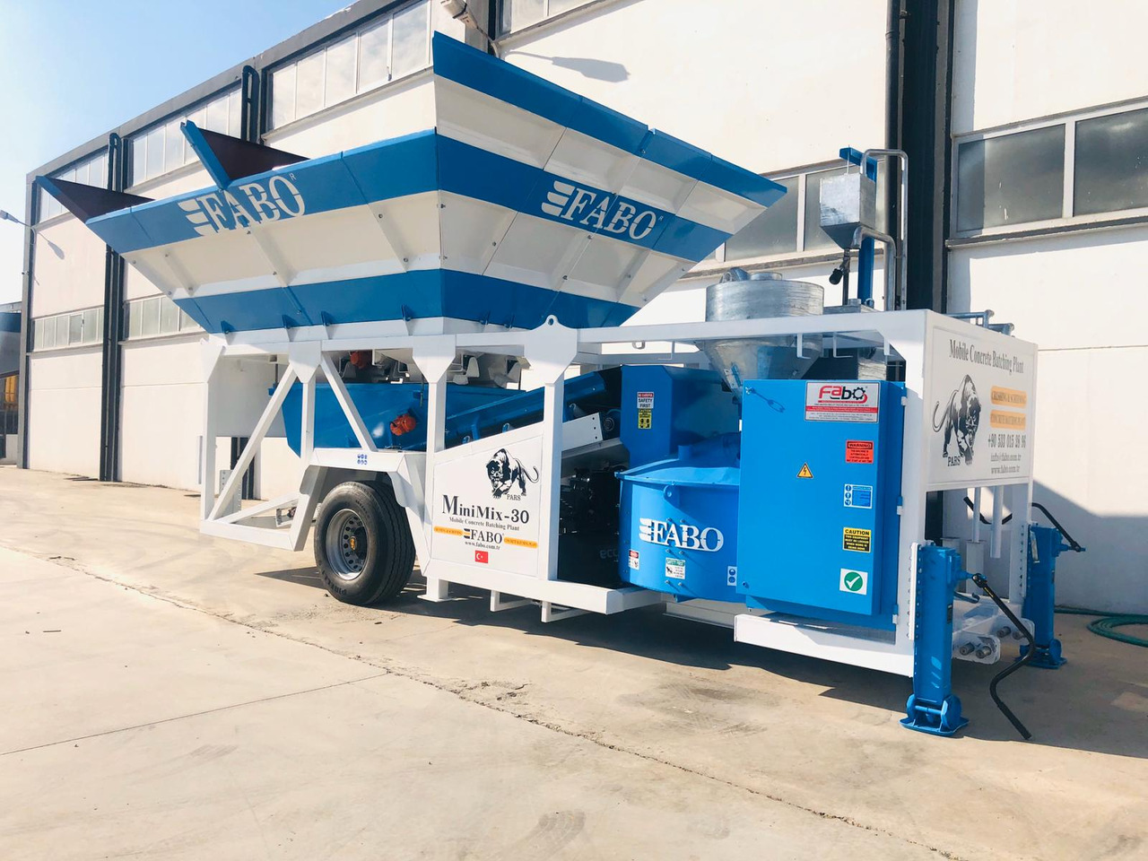 FABO mobile concrete batching plant - 콘크리트 플랜트 : 사진 1 FABO mobile concrete batching plant - 콘크리트 플랜트 : 사진 1