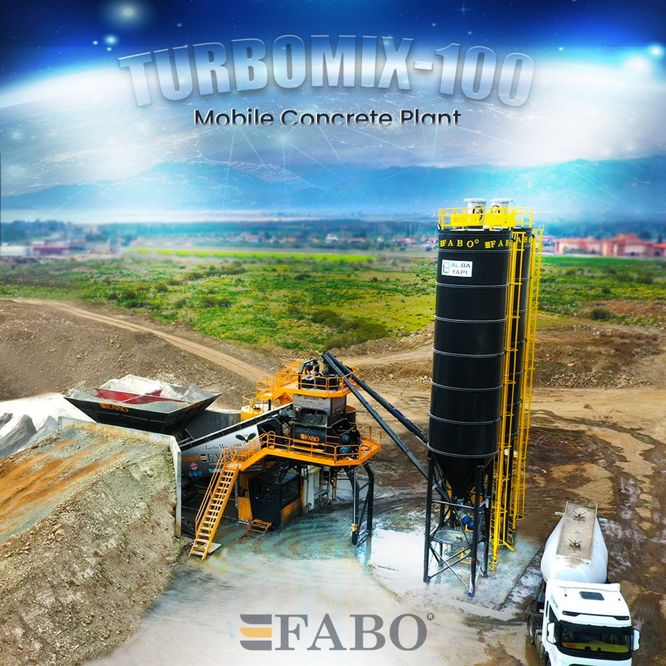 FABO mobile concrete batching plant - 콘크리트 플랜트 : 사진 1 FABO mobile concrete batching plant - 콘크리트 플랜트 : 사진 1