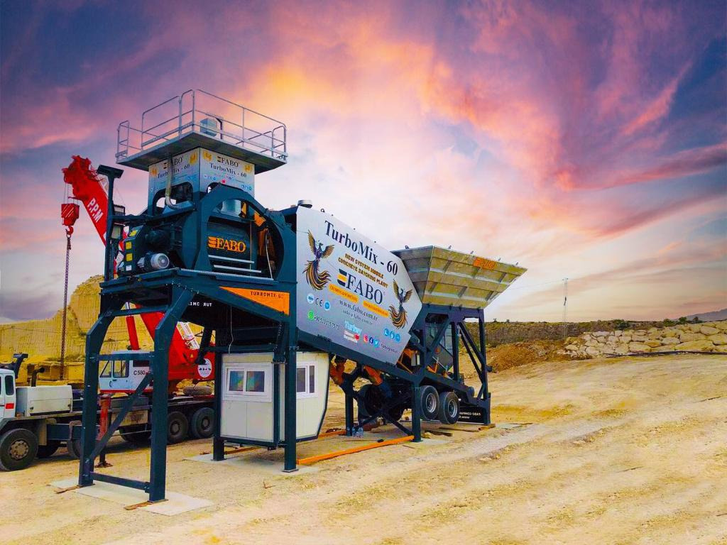 FABO mobile concrete batching plant - 콘크리트 플랜트 : 사진 2 FABO mobile concrete batching plant - 콘크리트 플랜트 : 사진 2