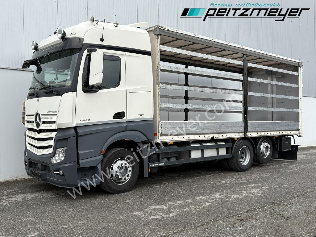 MERCEDES-BENZ Actros 2545 LL Pritsche, Klima, Standklima, PPC, EU 6 MP 4 - Edscha - 커튼사이더 트럭 : 사진 1 MERCEDES-BENZ Actros 2545 LL Pritsche, Klima, Standklima, PPC, EU 6 MP 4 - Edscha - 커튼사이더 트럭 : 사진 1