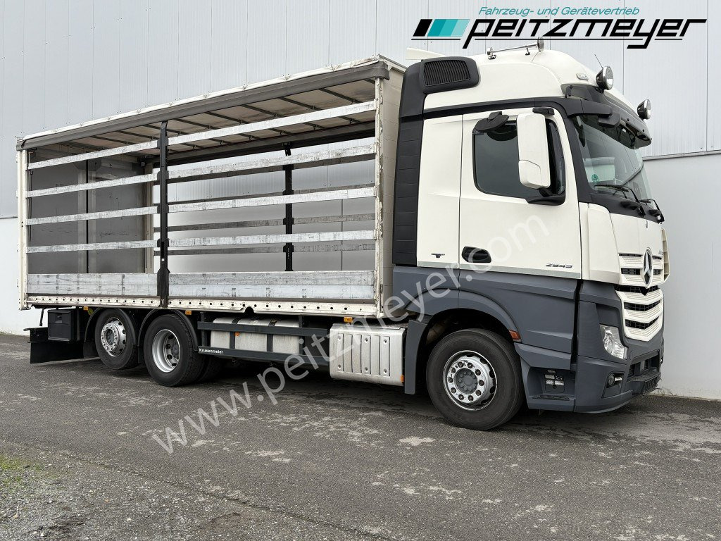 MERCEDES-BENZ Actros 2545 LL Pritsche, Klima, Standklima, PPC, EU 6 MP 4 - Edscha - 커튼사이더 트럭 : 사진 2 MERCEDES-BENZ Actros 2545 LL Pritsche, Klima, Standklima, PPC, EU 6 MP 4 - Edscha - 커튼사이더 트럭 : 사진 2