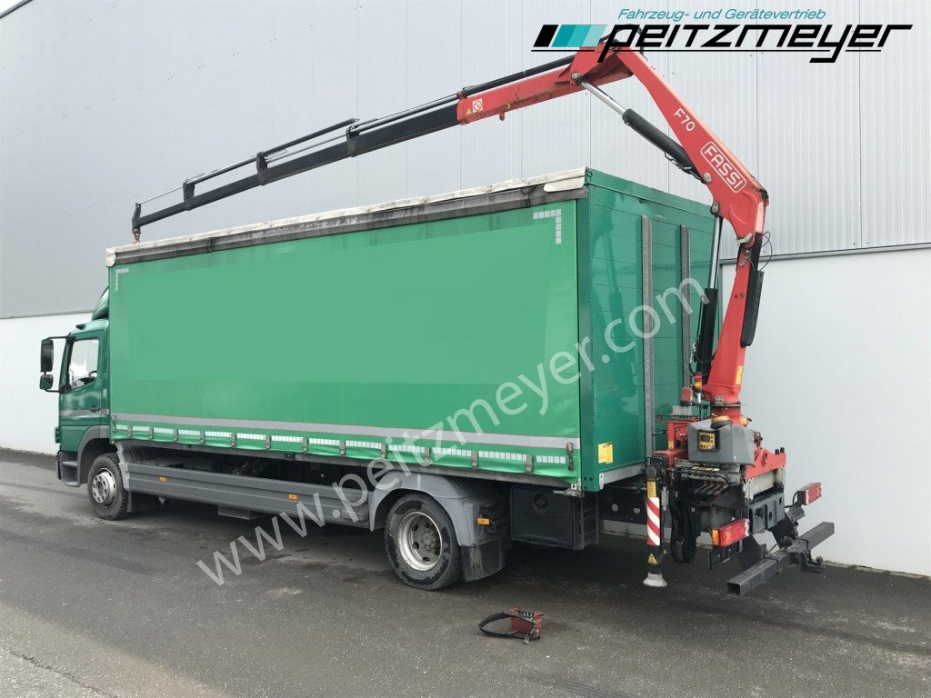 MERCEDES-BENZ Atego 1224 L Pritsche m. Heckkran Funk 4 x hydraulisch - 커튼사이더 트럭, 크레인 트럭 : 사진 3 MERCEDES-BENZ Atego 1224 L Pritsche m. Heckkran Funk 4 x hydraulisch - 커튼사이더 트럭, 크레인 트럭 : 사진 3