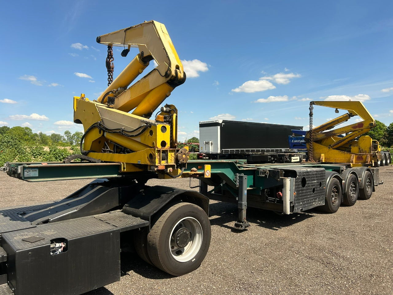 Hammar 195 HC / 20 ft, 2 x 20 ft 40 ft HC, power pack Diesel, Wireless controller 2 x, telescopic chassis - 컨테이너 운반 장치/ 스와프 보디 세미 트레일러 : 사진 1 Hammar 195 HC / 20 ft, 2 x 20 ft 40 ft HC, power pack Diesel, Wireless controller 2 x, telescopic chassis - 컨테이너 운반 장치/ 스와프 보디 세미 트레일러 : 사진 1