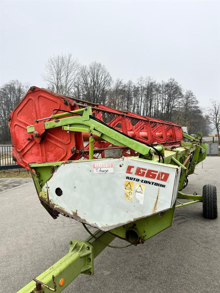 CLAAS CLAAS C660 Autocontour + Transportwagen - 콤바인 헤더 트레일러 : 사진 3 CLAAS CLAAS C660 Autocontour + Transportwagen - 콤바인 헤더 트레일러 : 사진 3