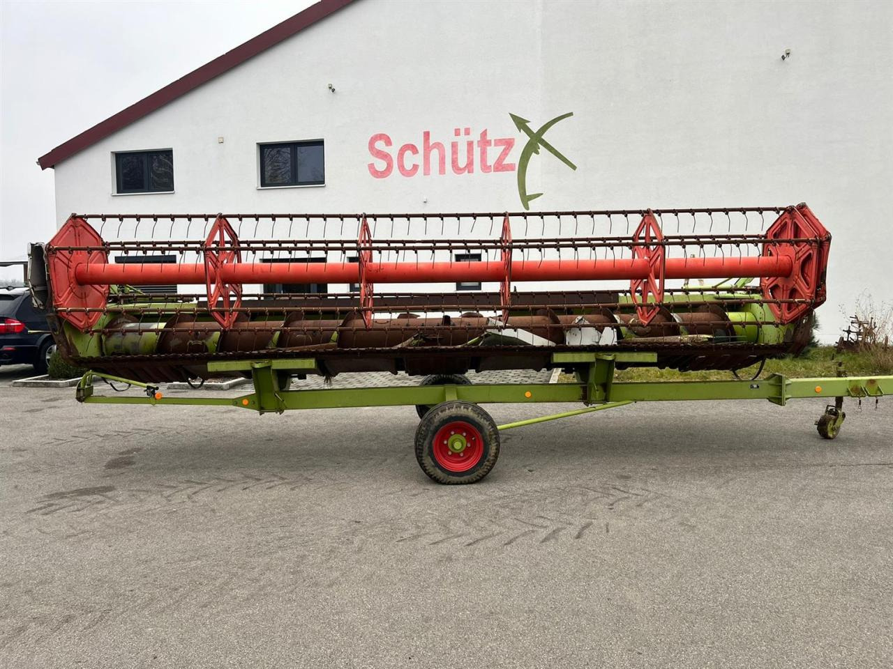 CLAAS CLAAS C660 Autocontour + Transportwagen - 콤바인 헤더 트레일러 : 사진 1 CLAAS CLAAS C660 Autocontour + Transportwagen - 콤바인 헤더 트레일러 : 사진 1