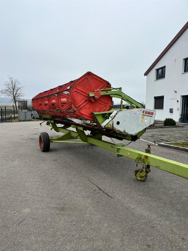 CLAAS CLAAS C660 Autocontour + Transportwagen - 콤바인 헤더 트레일러 : 사진 5 CLAAS CLAAS C660 Autocontour + Transportwagen - 콤바인 헤더 트레일러 : 사진 5