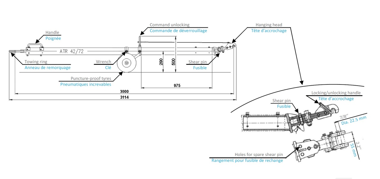 Tow bar ATR - 지상 지원 장비 : 사진 2 Tow bar ATR - 지상 지원 장비 : 사진 2