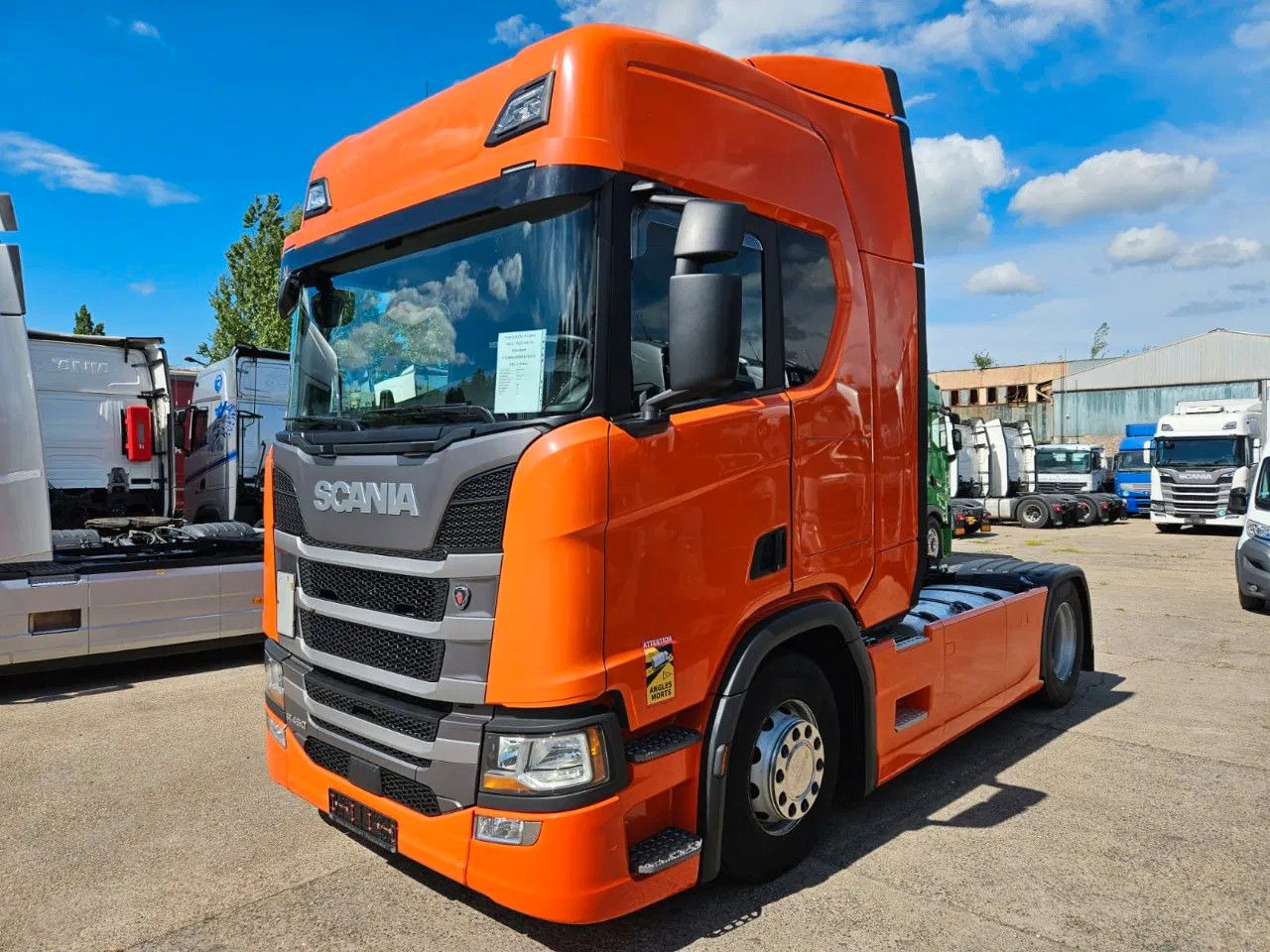 Scania R450 PTO, Standklima, Navi, New Smart2 tachograp - 트랙터 유닛 : 사진 1 Scania R450 PTO, Standklima, Navi, New Smart2 tachograp - 트랙터 유닛 : 사진 1