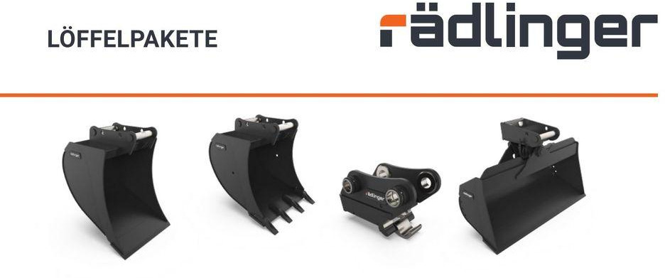 Rädlinger Löffelpaket 1,6 - 2,6 to mit MS 03 Schnellwechsler jcb - 굴삭기 버킷 : 사진 1 Rädlinger Löffelpaket 1,6 - 2,6 to mit MS 03 Schnellwechsler jcb - 굴삭기 버킷 : 사진 1