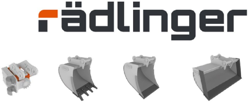 Rädlinger Löffelpaket 6 - 8 to mit MS 08 mit Powertilt Bagger - 굴삭기 버킷 : 사진 1 Rädlinger Löffelpaket 6 - 8 to mit MS 08 mit Powertilt Bagger - 굴삭기 버킷 : 사진 1