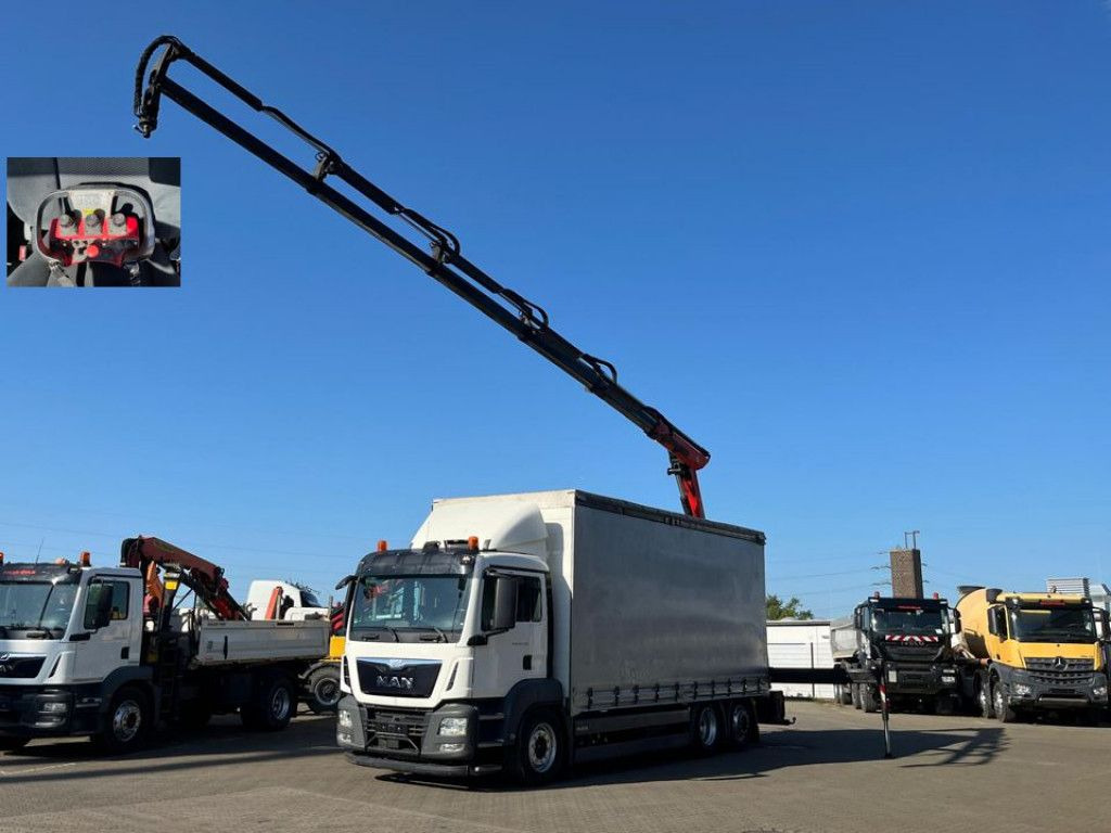 MAN TG-S 26.400 6x2-2 BL Pritsche Heckkran 5xhydr.Au - 크레인 트럭 : 사진 1 MAN TG-S 26.400 6x2-2 BL Pritsche Heckkran 5xhydr.Au - 크레인 트럭 : 사진 1