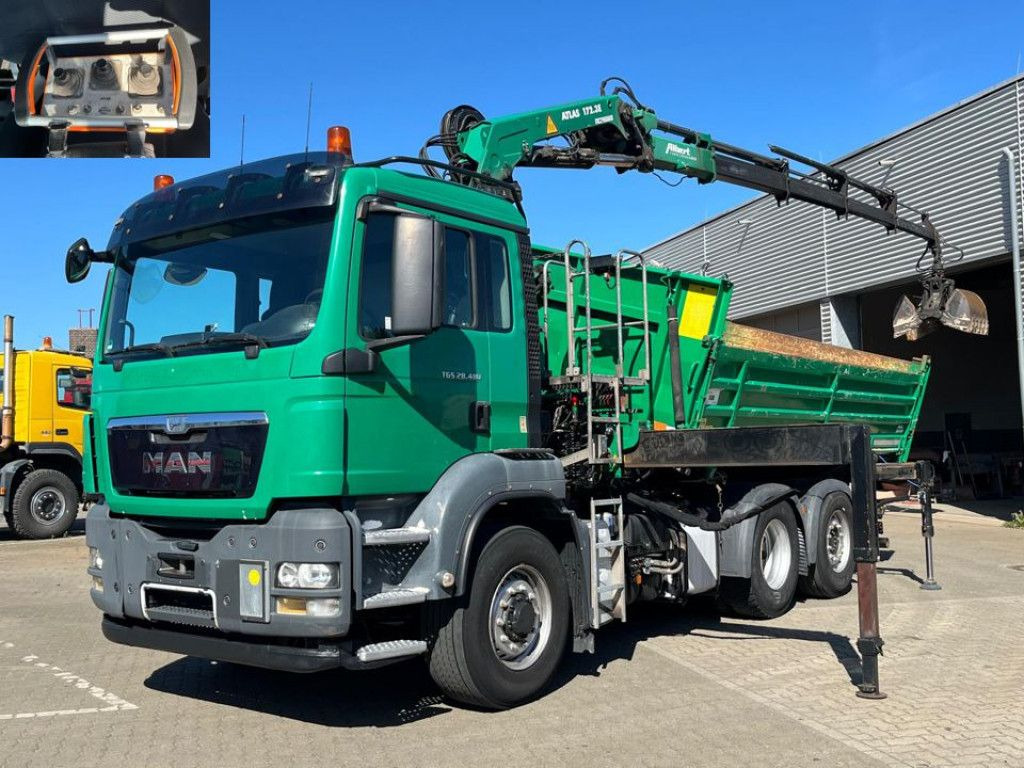 MAN TG-S 28.480 6x4H-4 BL 3-Achs Kipper Kran Funk Li - 덤프트럭, 크레인 트럭 : 사진 1 MAN TG-S 28.480 6x4H-4 BL 3-Achs Kipper Kran Funk Li - 덤프트럭, 크레인 트럭 : 사진 1