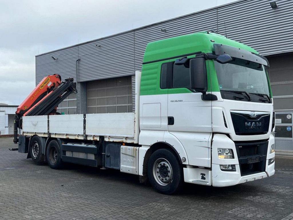 MAN TG-X 26.480 6x2 Pritsche Heckkran Palfinger 2400 - 트럭, 크레인 트럭 : 사진 2 MAN TG-X 26.480 6x2 Pritsche Heckkran Palfinger 2400 - 트럭, 크레인 트럭 : 사진 2