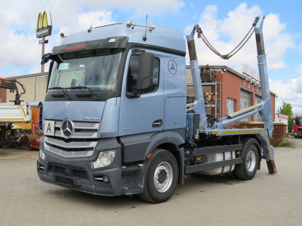 Mercedes-Benz Actros 1848 L 4x2 Absetzkipper Meiller - 스킵 로더 트럭 : 사진 1 Mercedes-Benz Actros 1848 L 4x2 Absetzkipper Meiller - 스킵 로더 트럭 : 사진 1