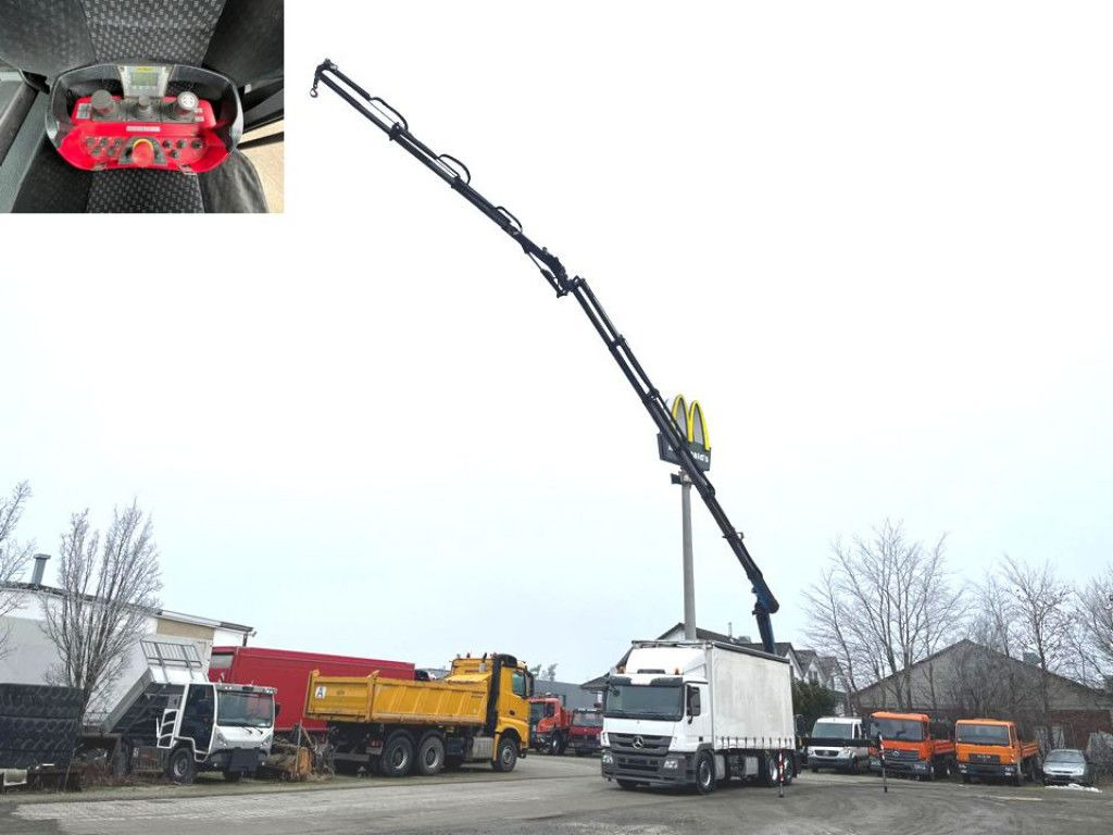 Mercedes-Benz Actros 2541 L6x2 Pritsche Heckkran 34m/to, Jib, - 크레인 트럭, 커튼사이더 트럭 : 사진 1 Mercedes-Benz Actros 2541 L6x2 Pritsche Heckkran 34m/to, Jib, - 크레인 트럭, 커튼사이더 트럭 : 사진 1