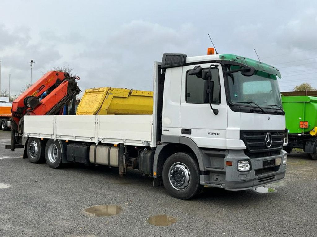Mercedes-Benz Actros 2546 L 6x2 Pritsche Heckkran Palfinger P - 드롭사이드/ 플랫베드 트럭, 크레인 트럭 : 사진 2 Mercedes-Benz Actros 2546 L 6x2 Pritsche Heckkran Palfinger P - 드롭사이드/ 플랫베드 트럭, 크레인 트럭 : 사진 2
