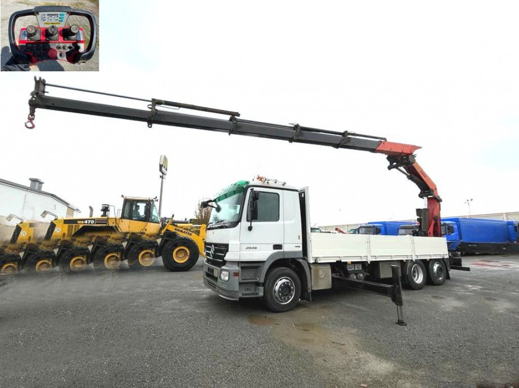 Mercedes-Benz Actros 2546 L 6x2 Pritsche Heckkran Palfinger P - 크레인 트럭, 드롭사이드/ 플랫베드 트럭 : 사진 1 Mercedes-Benz Actros 2546 L 6x2 Pritsche Heckkran Palfinger P - 크레인 트럭, 드롭사이드/ 플랫베드 트럭 : 사진 1