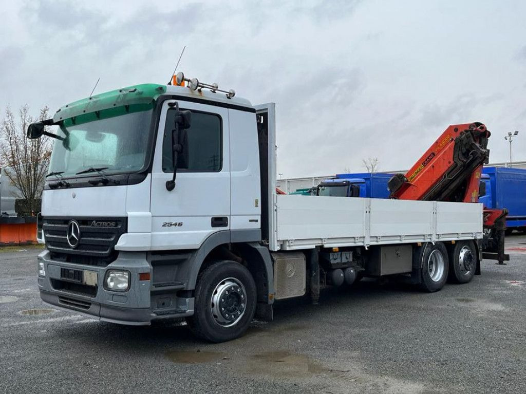 Mercedes-Benz Actros 2546 L 6x2 Pritsche Heckkran Palfinger P - 드롭사이드/ 플랫베드 트럭, 크레인 트럭 : 사진 3 Mercedes-Benz Actros 2546 L 6x2 Pritsche Heckkran Palfinger P - 드롭사이드/ 플랫베드 트럭, 크레인 트럭 : 사진 3