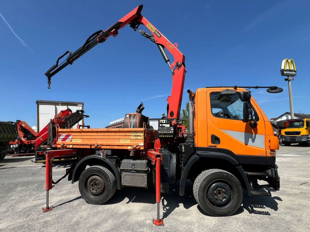 Mercedes-Benz Unimog U20 2-Achs Allradkipper Kran Palfinger Kr - 덤프트럭, 크레인 트럭 : 사진 3 Mercedes-Benz Unimog U20 2-Achs Allradkipper Kran Palfinger Kr - 덤프트럭, 크레인 트럭 : 사진 3