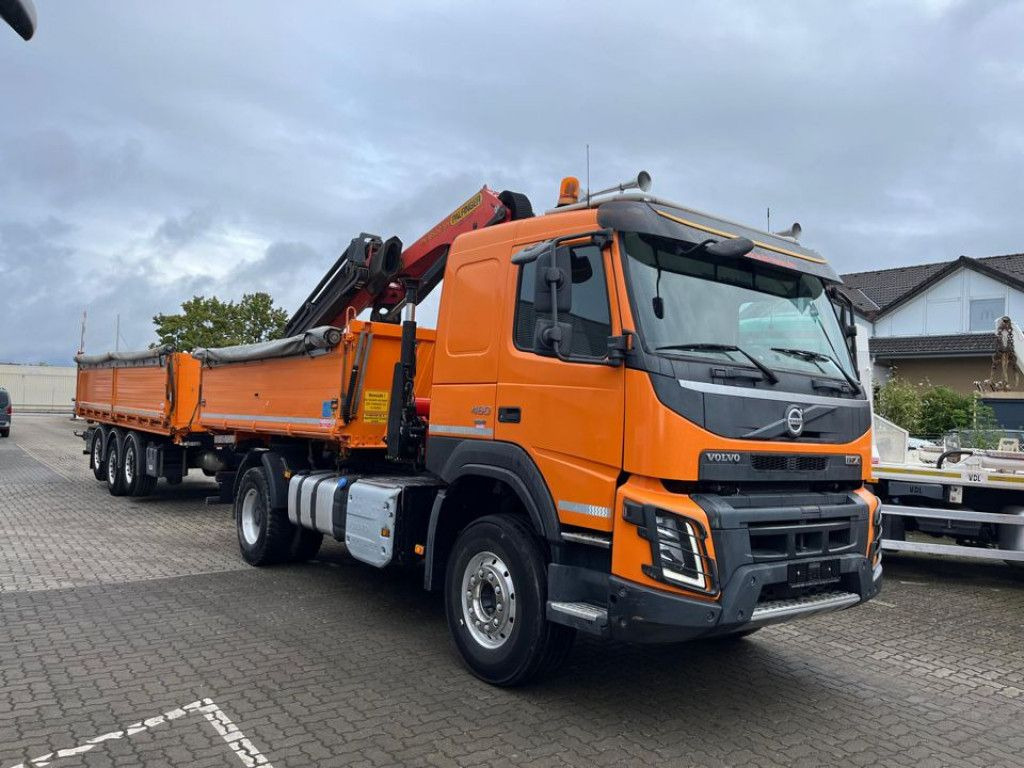 Volvo FMX 460 4x2 2-Achs Kipper Kran Funk+5fach hyd - 덤프트럭, 크레인 트럭 : 사진 2 Volvo FMX 460 4x2 2-Achs Kipper Kran Funk+5fach hyd - 덤프트럭, 크레인 트럭 : 사진 2