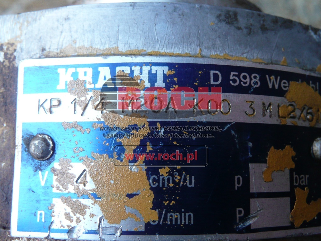 KRACHT KP1/4 M20A K00 3 ML2/61 - 유압 펌프 : 사진 2 KRACHT KP1/4 M20A K00 3 ML2/61 - 유압 펌프 : 사진 2