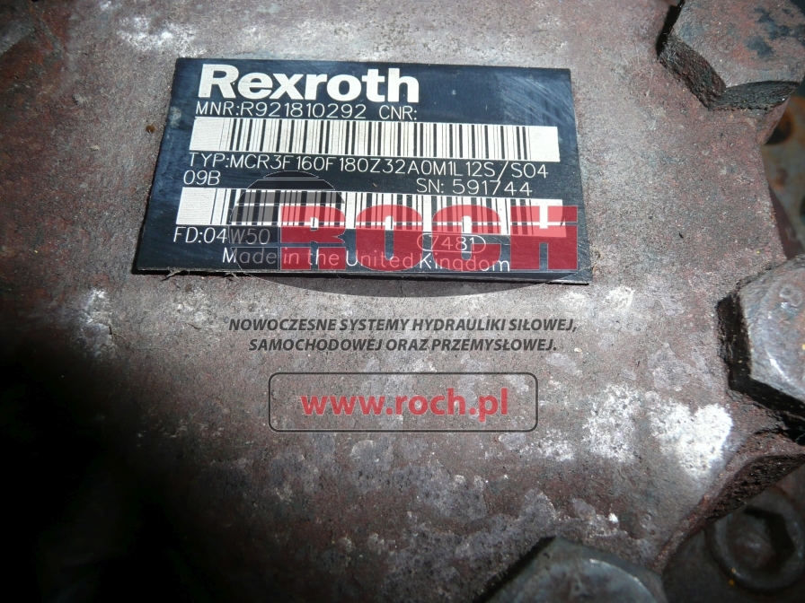 REXROTH MCR3F160F180Z32A0M1L12S/S0409B - 유압 모터 지게차 용 : 사진 2 REXROTH MCR3F160F180Z32A0M1L12S/S0409B - 유압 모터 지게차 용 : 사진 2