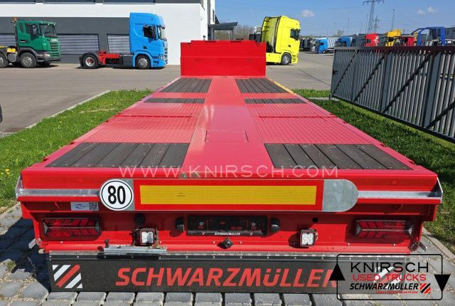 Schwarzmüller Tieflader ausziehbar gelenkt - 저하대 세미 트레일러 : 사진 2 Schwarzmüller Tieflader ausziehbar gelenkt - 저하대 세미 트레일러 : 사진 2