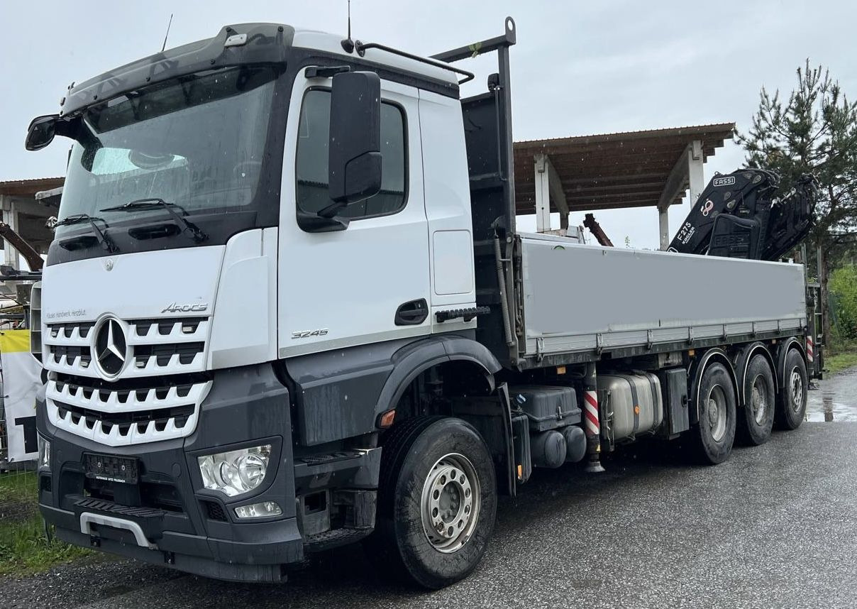 MERCEDES-BENZ Hiab Palfinger Fassi F275-5 JIB-3 - 드롭사이드/ 플랫베드 트럭 : 사진 1 MERCEDES-BENZ Hiab Palfinger Fassi F275-5 JIB-3 - 드롭사이드/ 플랫베드 트럭 : 사진 1