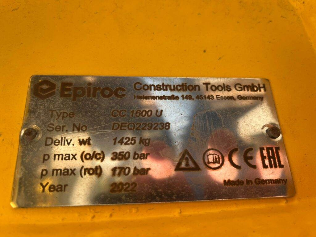 Epiroc Abbruchzange CC1600U - 철거용 가위 건설기계 용 : 사진 4 Epiroc Abbruchzange CC1600U - 철거용 가위 건설기계 용 : 사진 4