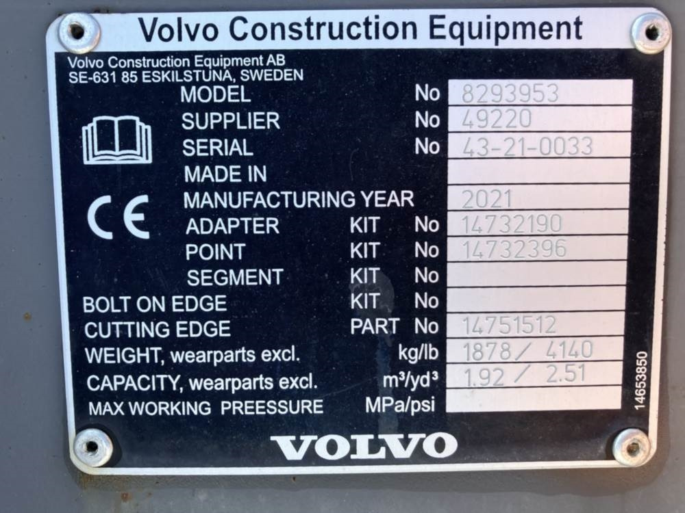 Volvo Tieflöffel mit Zähnen - Festanbau - 백호 로더 : 사진 5 Volvo Tieflöffel mit Zähnen - Festanbau - 백호 로더 : 사진 5