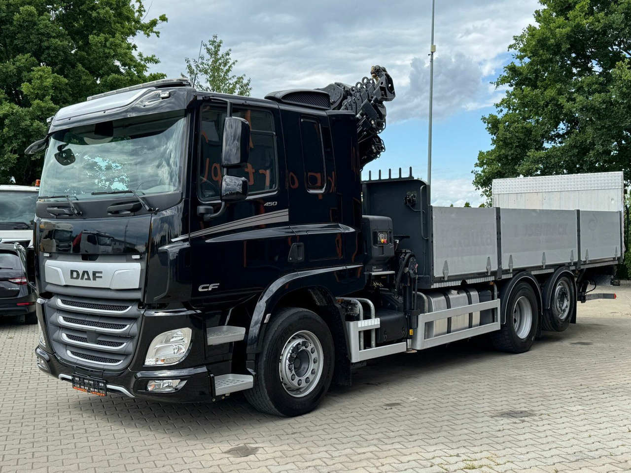 DAF CF 450 FAN 6x2 Pritsche mit Kran HIAB 188 E-6 - 크레인 트럭 : 사진 3 DAF CF 450 FAN 6x2 Pritsche mit Kran HIAB 188 E-6 - 크레인 트럭 : 사진 3