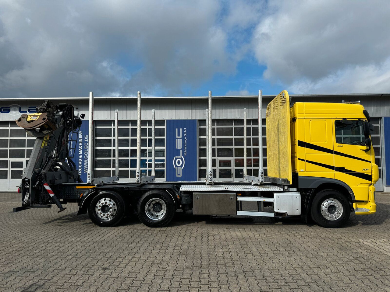 DAF XF 530 6x2 Holztransport Kran PENZ 15Z9.50 *Anh. - 목재 트럭, 크레인 트럭 : 사진 4 DAF XF 530 6x2 Holztransport Kran PENZ 15Z9.50 *Anh. - 목재 트럭, 크레인 트럭 : 사진 4