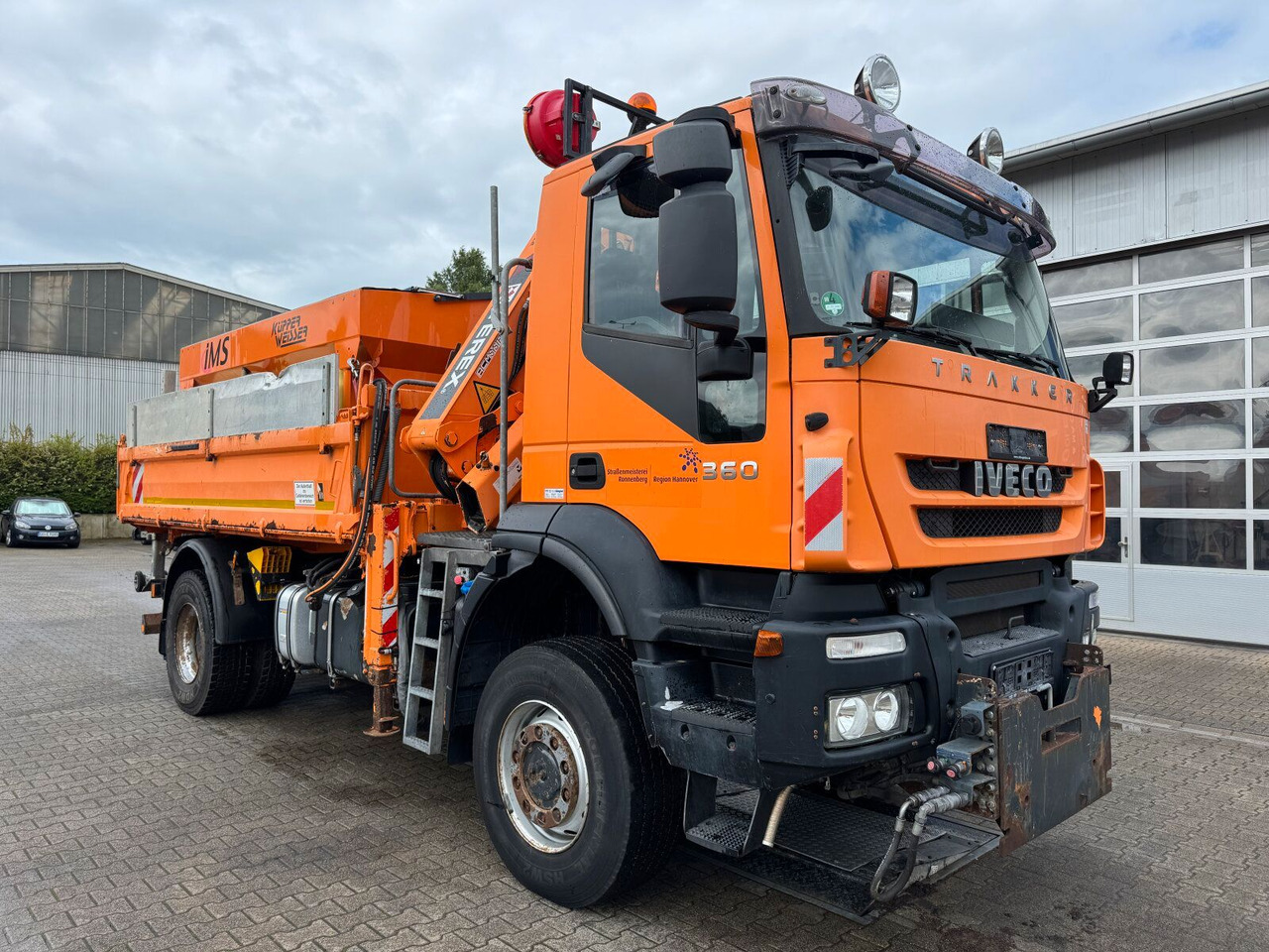 Iveco TRAKKER Kipper Kran TEREX 85.2 Winterdienst - 덤프트럭, 크레인 트럭 : 사진 1 Iveco TRAKKER Kipper Kran TEREX 85.2 Winterdienst - 덤프트럭, 크레인 트럭 : 사진 1