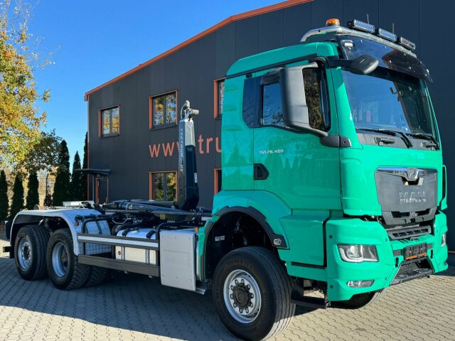 MAN 28.480 6x4 Abrollkipper Meiller Tectrum RS21.65 - 후크 리프트 트럭 : 사진 1 MAN 28.480 6x4 Abrollkipper Meiller Tectrum RS21.65 - 후크 리프트 트럭 : 사진 1