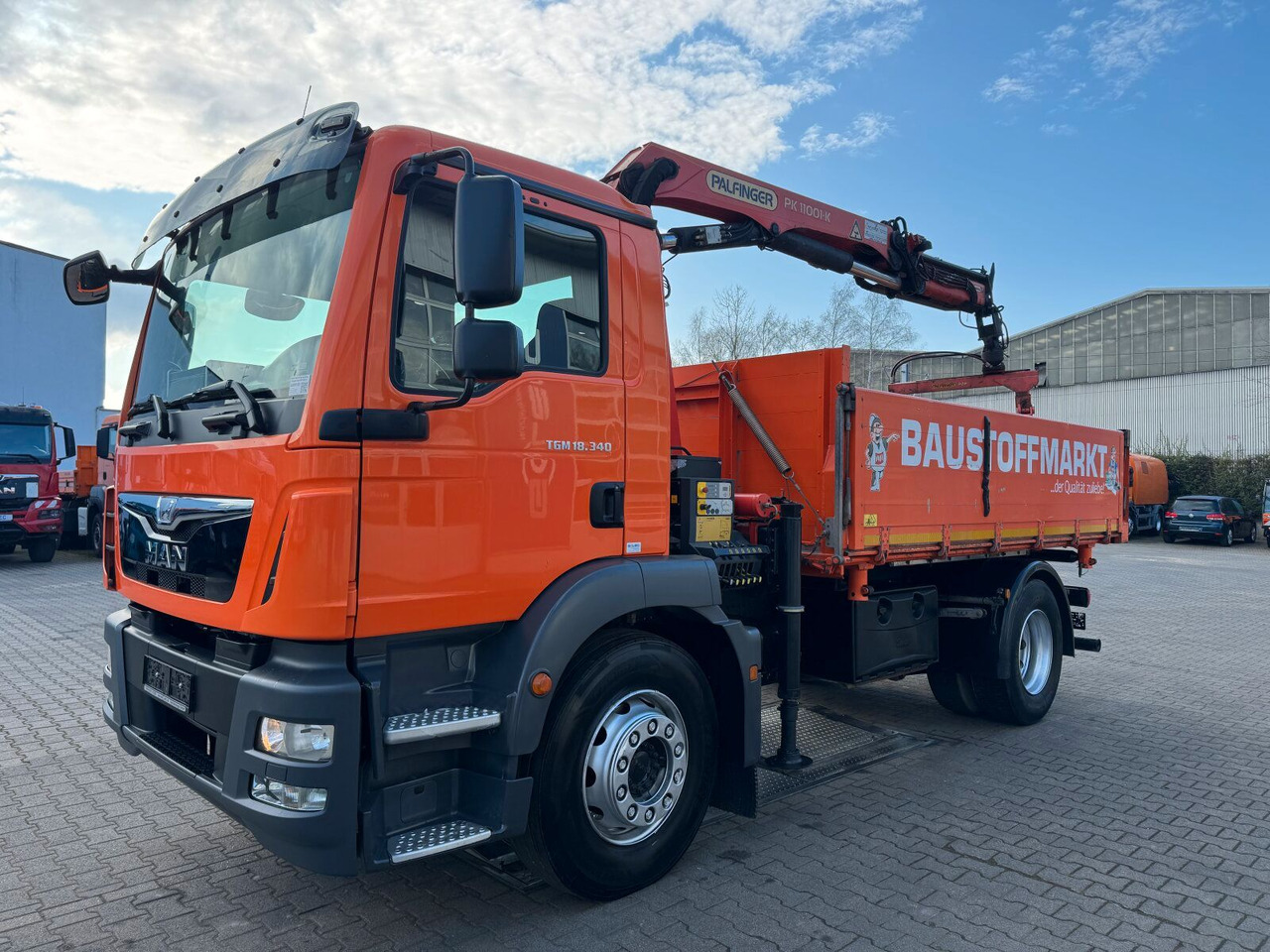 MAN TGM 18.340 4x2 Euro 6 Kipper Kran PK11001.K - 덤프트럭, 크레인 트럭 : 사진 2 MAN TGM 18.340 4x2 Euro 6 Kipper Kran PK11001.K - 덤프트럭, 크레인 트럭 : 사진 2