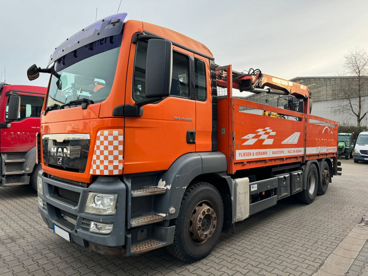 MAN TGS 26.400 6x2 Pritsche Kran Palfinger PK 18001L - 크레인 트럭 : 사진 2 MAN TGS 26.400 6x2 Pritsche Kran Palfinger PK 18001L - 크레인 트럭 : 사진 2