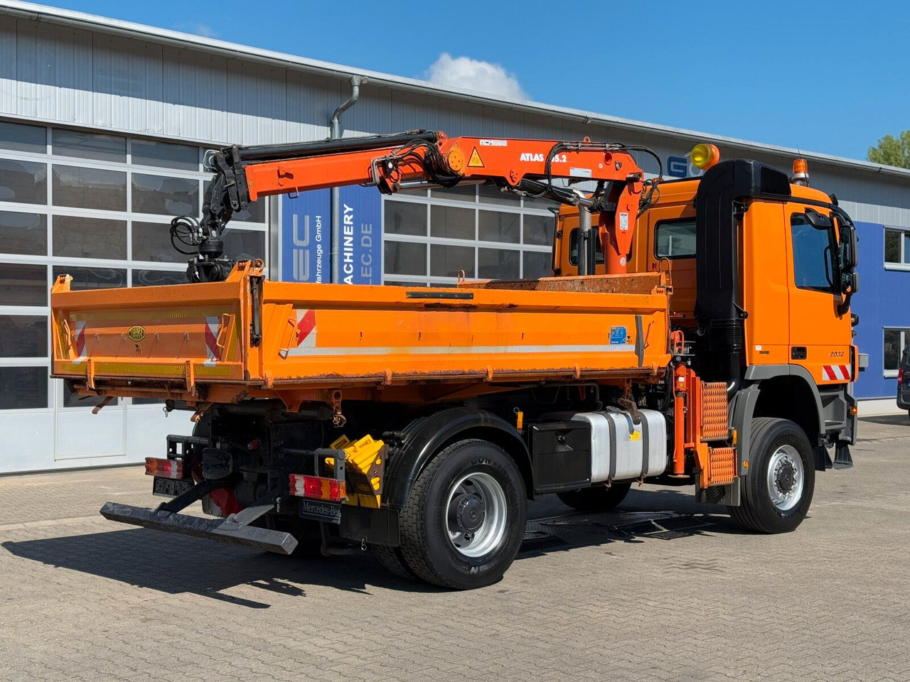 Mercedes-Benz ACTROS 2044 4x4 Kipper Kran ATLAS 65.2 A2L - 크레인 트럭 : 사진 5 Mercedes-Benz ACTROS 2044 4x4 Kipper Kran ATLAS 65.2 A2L - 크레인 트럭 : 사진 5