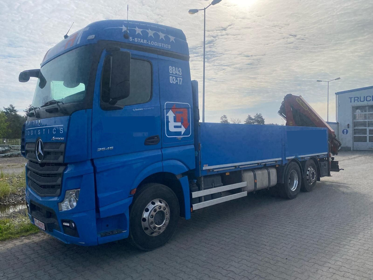 Mercedes-Benz ACTROS 2545 6x2 Pritsch Kran Palfinger PK20001 - 드롭사이드/ 플랫베드 트럭, 크레인 트럭 : 사진 1 Mercedes-Benz ACTROS 2545 6x2 Pritsch Kran Palfinger PK20001 - 드롭사이드/ 플랫베드 트럭, 크레인 트럭 : 사진 1